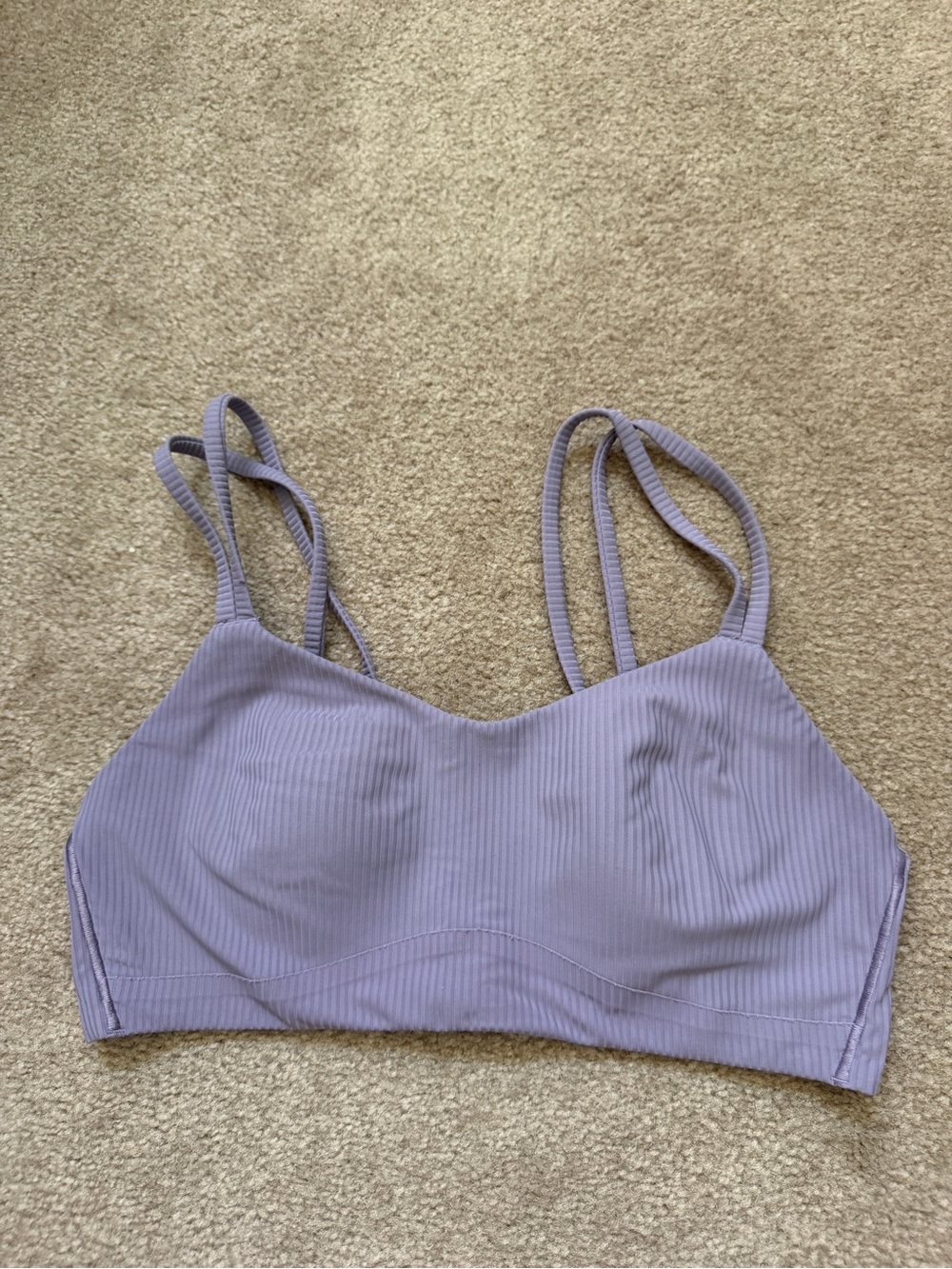 lululemon athletica Lavender Ribbed Like a Cloud Bra